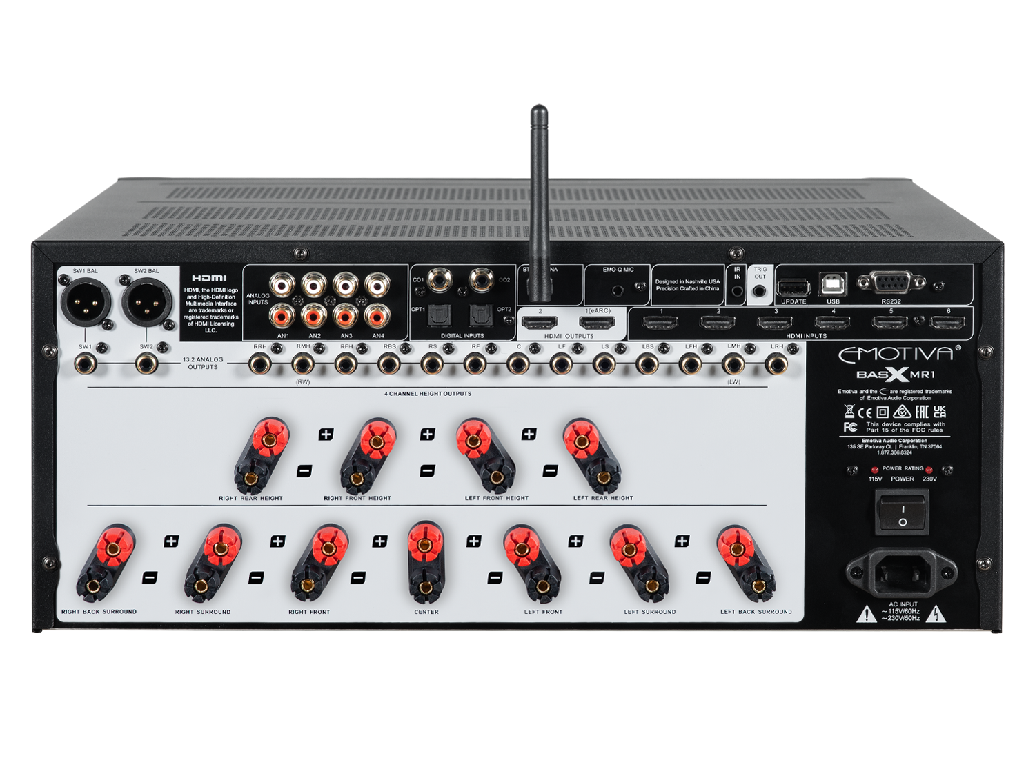 фото av-ресиверы Emotiva Bas X MR-1