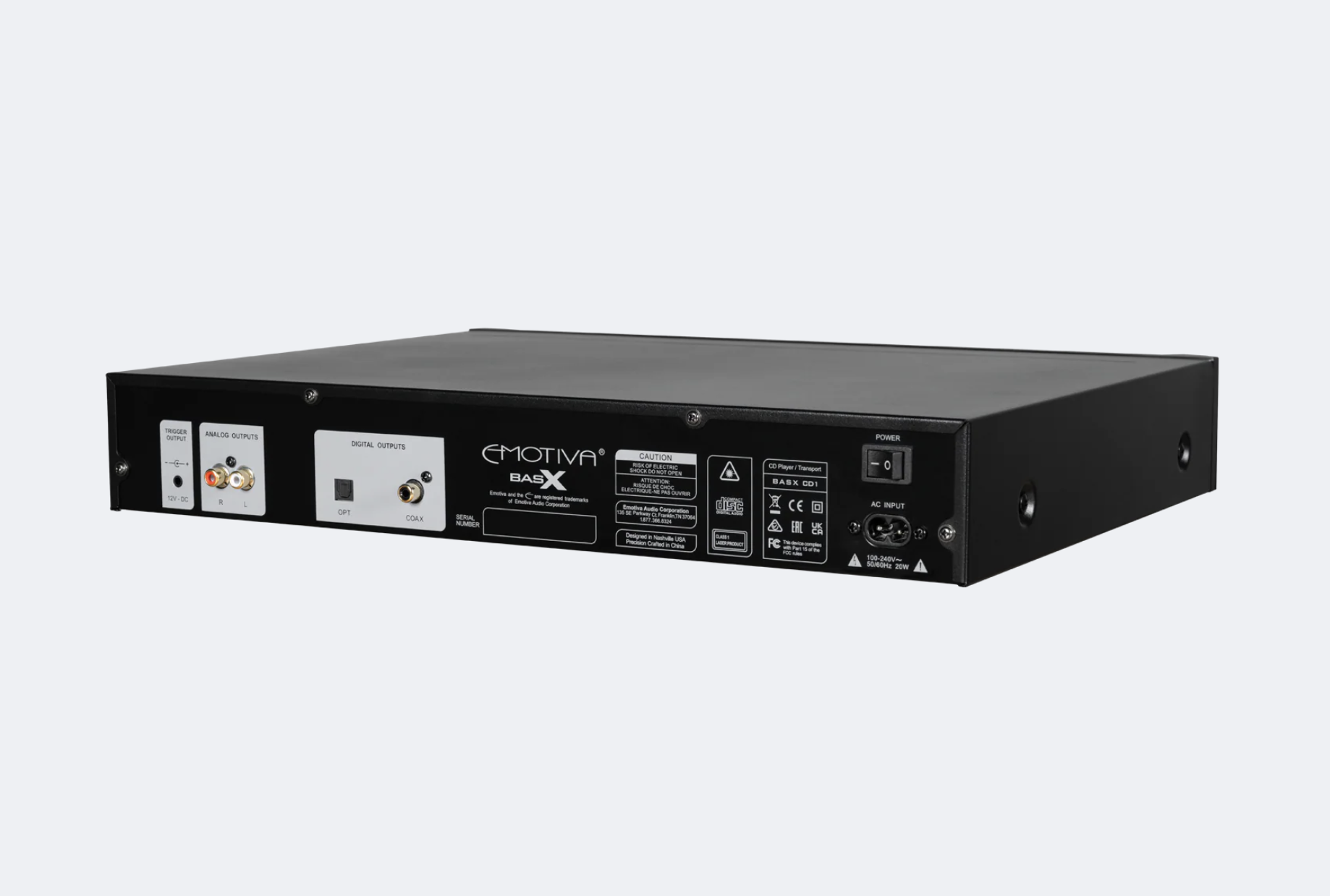 фото cd/sacd проигрыватели Emotiva Bas X CD-1